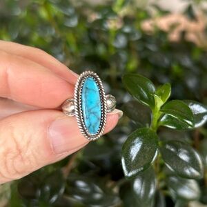 Vintage Native American Turquoise Sterling Silver Ring